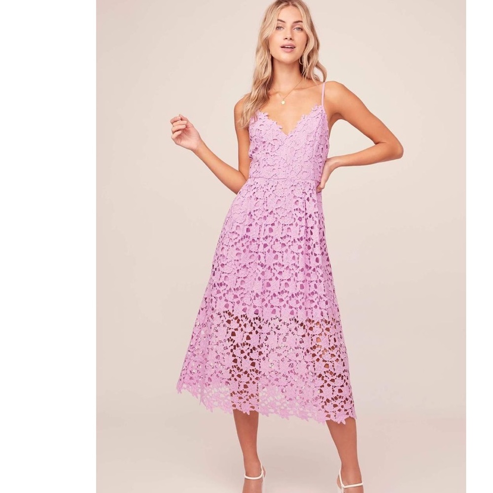 ASTR the Label Aline MIDI dress - light orchid